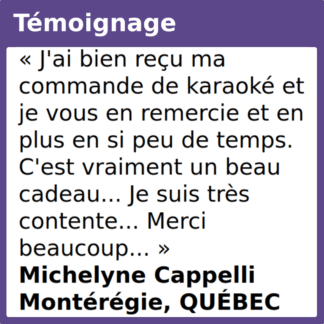 Témoignage karaoké beau cadeau