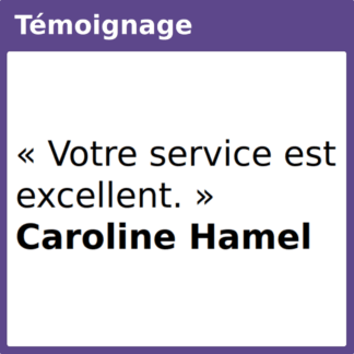 Témoignage votre Caroline