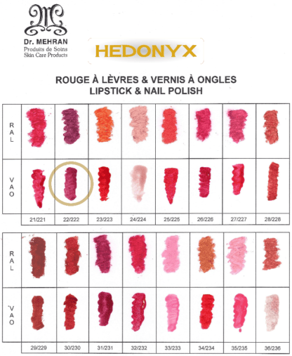 Vernis à ongles n° 22 Pourpe