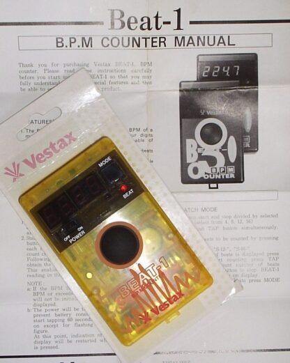 Compteur BPM Vestax Beat-1 avec les instructions