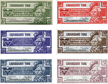 Série 1992 de billets Canadian Tire