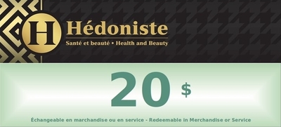 Exemple d'un chèque-cadeau