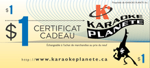 Certificat cadeau de 1 $