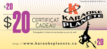 Certificat cadeau de 20 $