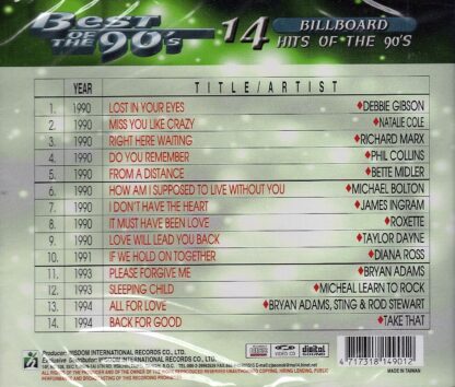 U-Best BSTV901 - Best of the 90’s - Volume 1