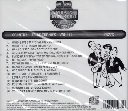 Country Hits of the 90’s - Volume LXI