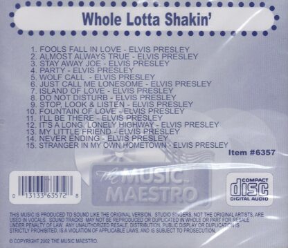 Music Maestro CG6357 - Elvis - Whole Lotta Shakin’