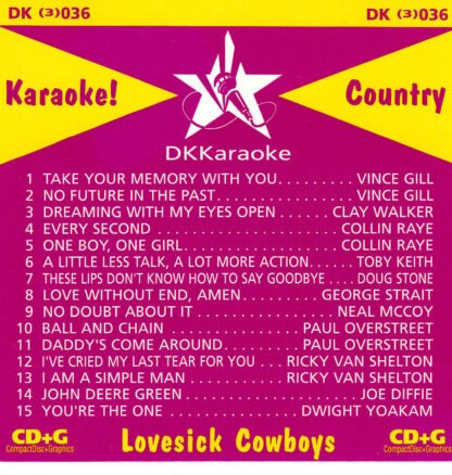 DKKaraoke DKG 3036 Country