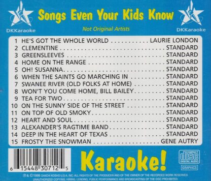 DKKaraoke DKG3071 - Standards Volume 4 - Songs Even Your Kids Know