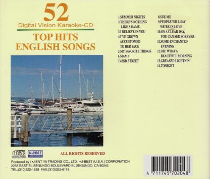 U-Best JDVN052 - Top Hits English Songs Volume 52