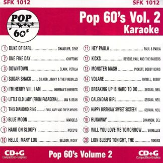 Song Factory SFK1012 - Pop 60’s Volume 2