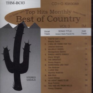 Top Hits Monthly THBC03 - Best of Country Volume 3