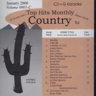 Top Hits Monthly THC0001 - Country January 2000