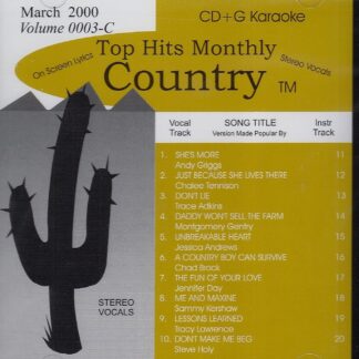 Top Hits Monthly THC0003 - Country March 2000