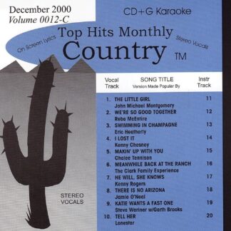 Top Hits Monthly THC0012 - Country December 2000