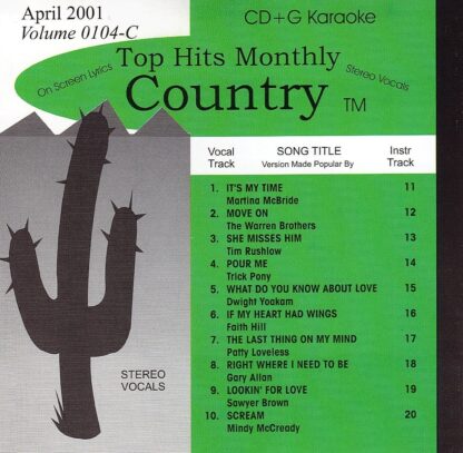 Top Hits Monthly THC0104 - Country April 2001