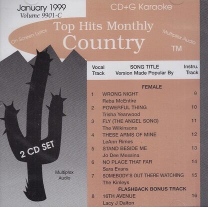 Top Hits Monthly THC9901 - Country January 1999 - Double Disc