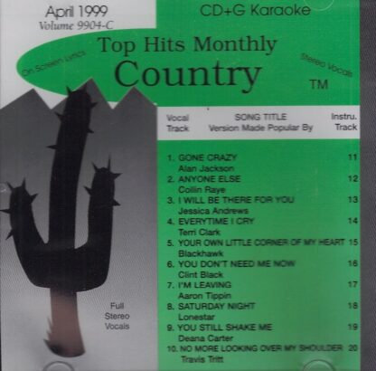 Top Hits Monthly THC9904 - Country April 1999