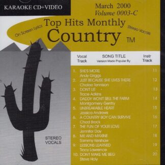 Top Hits Monthly THCV0003 - Country March 2000