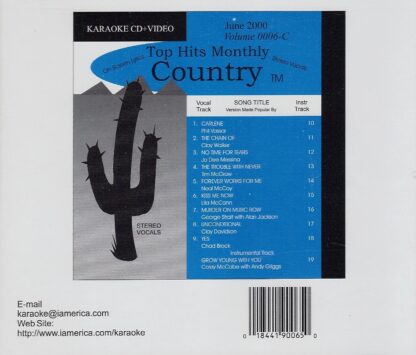 Top Hits Monthly THCV0006 - Country June 2000