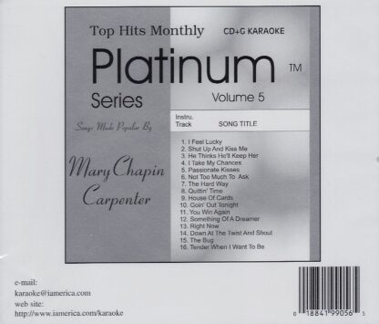 Top Hits Monthly THPL05 - Mary Chapin Carpenter