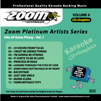 Zoom Karaoke - Hits of Gene Pitney - Volume 1