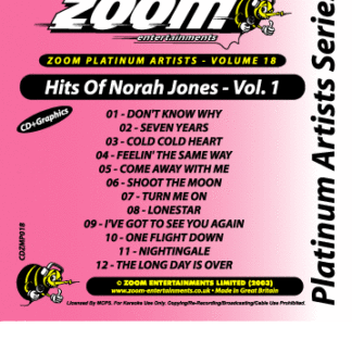 Zoom Karaoke - Hits of Norah Jones - Volume 1