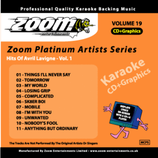Zoom Karaoke - Hits of Avril Lavigne - Volume 1
