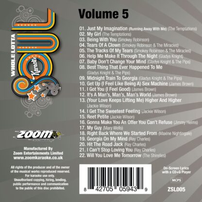 Zoom Karaoke - Whole Lotta Soul - Volume 5