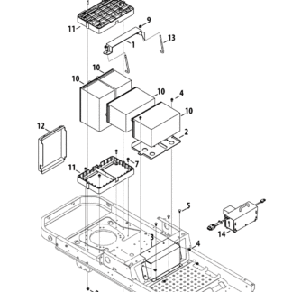 Battery mount Cub Cadet Electric