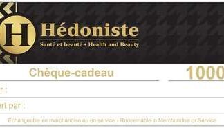 Personalized $1, 000 Gift Certificate • Hédoniste