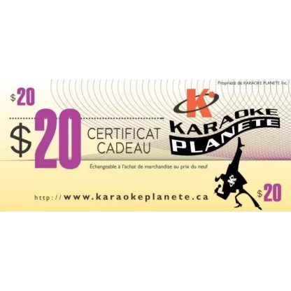 $20 Gift Certificate