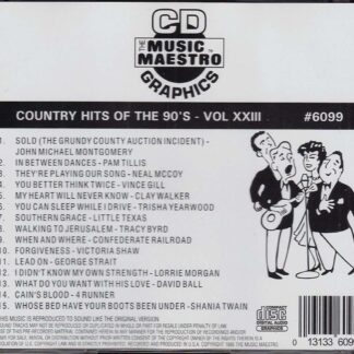 Country Hits of the 90’s Volume XXIV