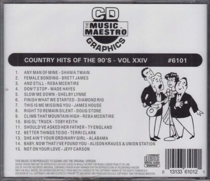 Country Hits of the 90’s Volume XXIV