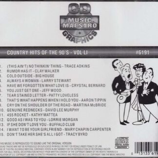Country Hits of the 90’s - Volume LI