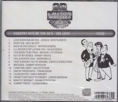 Country Hits of the 90’s - Volume LXVII