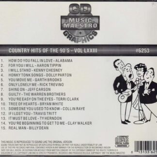 Country Hits of the 90’s - Volume LXXIII