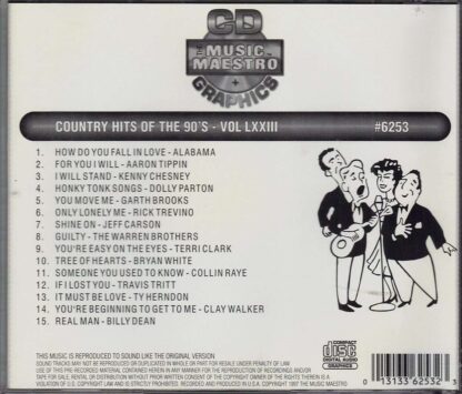 Country Hits of the 90’s - Volume LXXIII