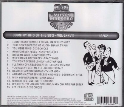 Country Hits of the 90’s - Volume LXXVII