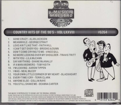 Country Hits of the 90’s - Volume LXXVIII