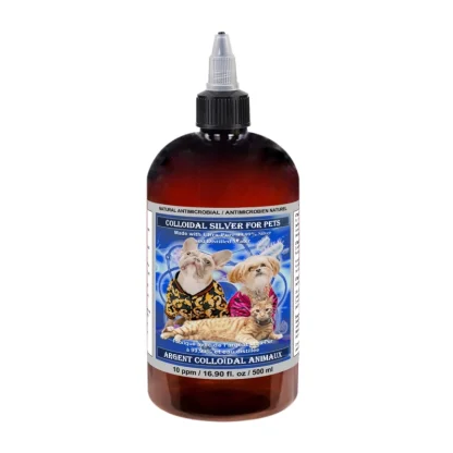 Colloidal Silver Potent 10 ppm 500 ml with Twist Cap for Pets