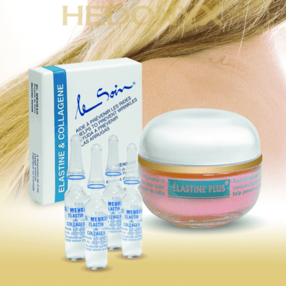 Cream-serum set with collagen and elastin