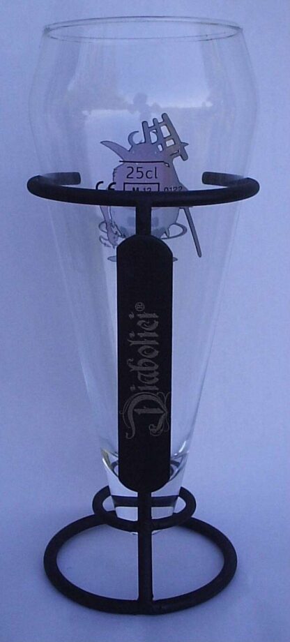 Diabolici Beer Glass with Metal Support