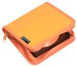 Orange case for 24 CDs, DVDs