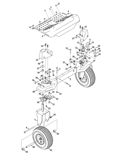 Front axle Cub Cadet Electric