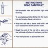 Instructions for self-breakable vials