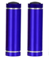 Blue colored flashlight