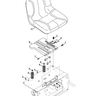 Seat adjustment Cub Cadet Electric