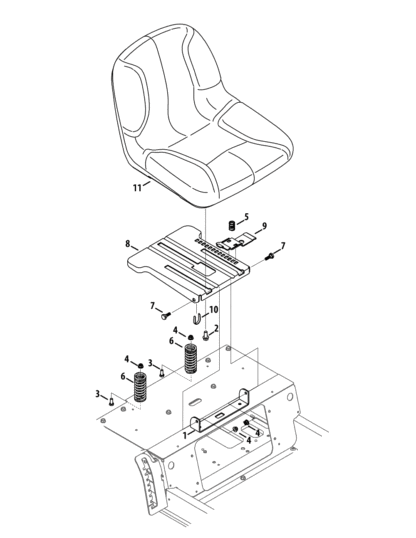 Seat adjustment Cub Cadet Electric