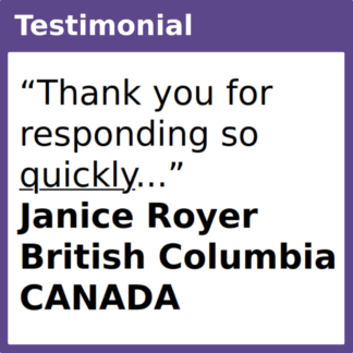 Testimonial British Columbia